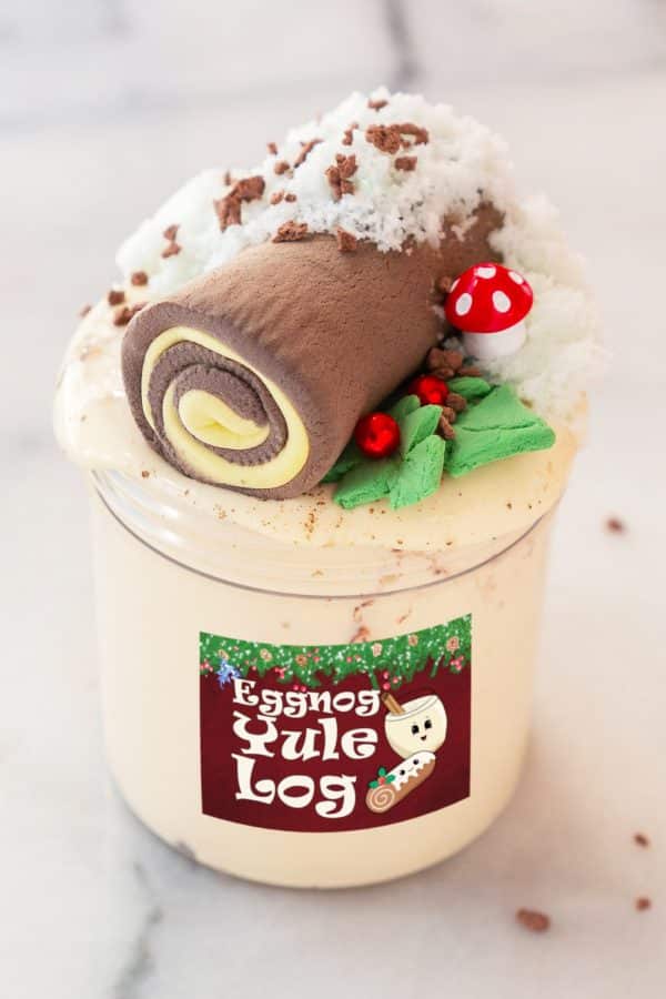 Eggnog Yule Log Slime DIY Clay Kit - Image 6