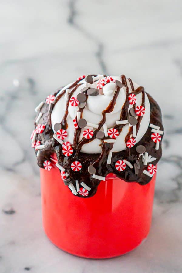 Peppermint Hot Chocolate Slime DIY Clay Kit - Image 2