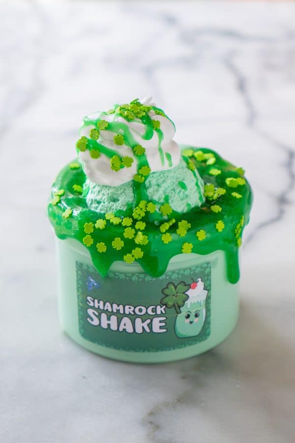 Shamrock Shake Slime DIY Clay Kit - Image 4