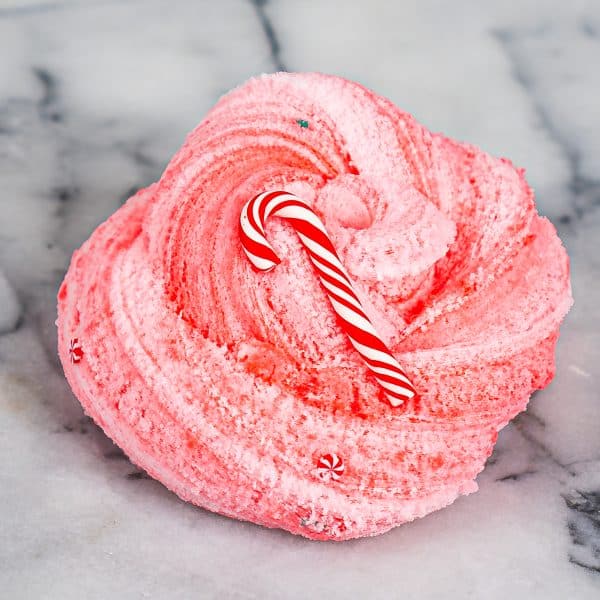 Candy Cane Fluff Slime - Image 6