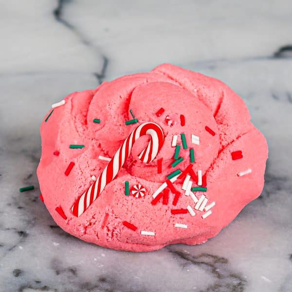 Candy Cane Fluff Slime - Image 7